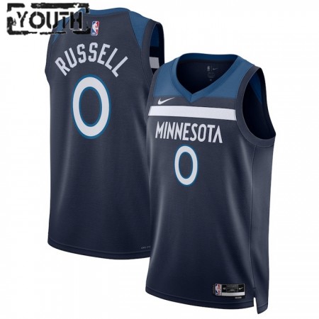 Canotte Bambino Minnesota Timberwolves D Angelo Russell Nike 2022-23 Icon Edition Navy Swingman